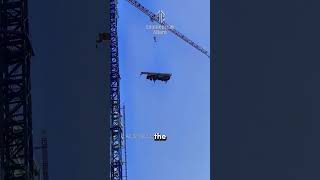 a Crane Lifts a 70Ton Truck to 80 Meter 😮 shorts [upl. by Tasha]