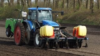 Aardappels poten Miedema CP 42 Trekkerweb [upl. by Hennessy]