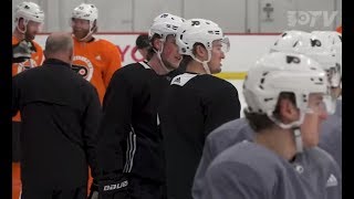 217 Practice Hear from Patrick and Vigneault following Flyers practice [upl. by Corell]