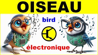 Fabriquer un oiseau électronique oscillateur astable transistor  Electronic bird oscillator DIY [upl. by Oiretule]