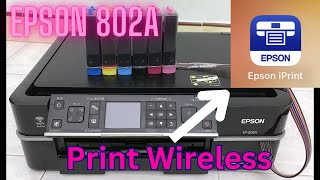 How to print EPSON EP802A with Mobile App [upl. by Ingelbert301]