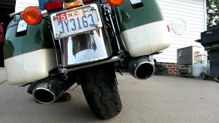 1999 Honda Shadow 1100 ACE Tourer stock exhaust modification [upl. by Changaris683]