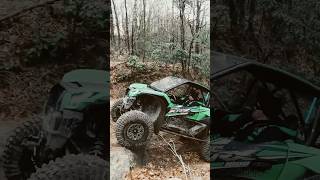 Can Am X3 and KRX tackle nasty rock ledge [upl. by Warfold]