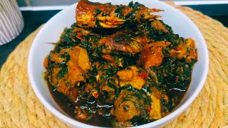 How To Make Nigerian VegetableEdikaikong Soup  Healthy Soup Recipe [upl. by Gurevich]