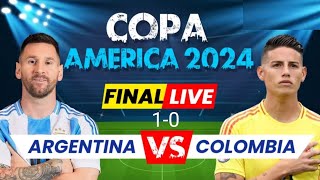 argentina vs colombia😲 final match ⚽copa america 2024 full match [upl. by Eecyaj384]