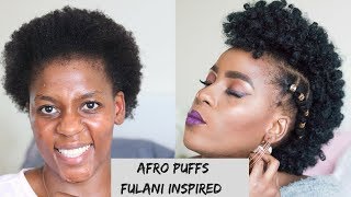 How to  Braided Side Faux Frohawk on Short Natural Hair  TWA Hairstyles [upl. by Flavio563]