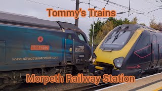 Tommys Trains  Morpeth Station including Crossover with 68 Class and Cross Country Train [upl. by Map]