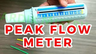 PEAK FLOW METER  CLINICAL LAB  PHYSIOLOGY [upl. by Geis]