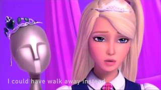 Barbie Princess Charm School  ON TOP OF THE WORLD LYRICS [upl. by Bysshe424]