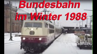 1988 Deutsche Bundesbahn fuhr auch im Winter pünktlich [upl. by Grimbal]