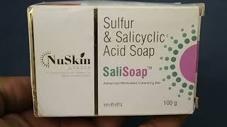 SaliSaop  Sulfur and Salicylic Acid Soap  Soli Soap Uses benefits Precautions Review in hindi [upl. by Ahsimrac]