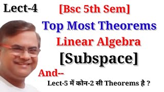 Linear Algebra Vector Space Bsc 5th Sem Linear Algebra [upl. by Deena339]