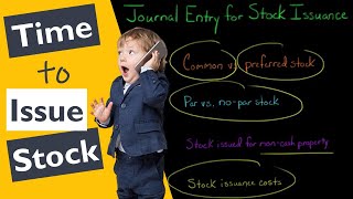 Journal Entry for Stock Issuance [upl. by Cristiano381]