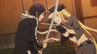 Ято против Бишамон  Yato VS Bishamon Бездомный Бог Noragami [upl. by Rosenfeld839]