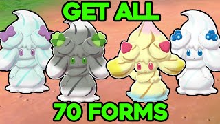 HOW TO GET ALL 70 FORMS OF ALCREMIE IN POKEMON SWORD AND SHIELD GIVEAWAY [upl. by Hite]