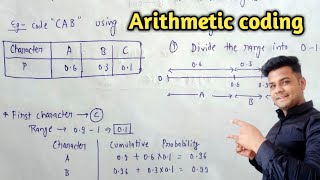 Arithmetic coding with example in digital image processing  Lec30 [upl. by Aiceila]