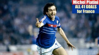 Michel Platini ◉ All 41 Goals for France 🇫🇷 [upl. by Marder32]