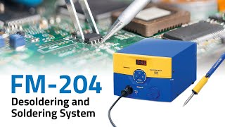 Hakko FM204 Desoldering and Soldering System by American Hakko [upl. by Robma]