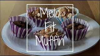 Unsuz Şekersiz Muzlu Fit Kek  Yağsız Sağlıklı Kolay  Melo Fit Muffin [upl. by Doralin885]