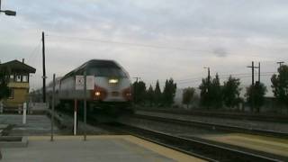 79mph Caltrain Baby Bullet Rollby at Santa Clara© [upl. by Shelli]