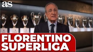 FLORENTINO PÉREZ  DISCURSO ÍNTEGRO tras la SENTENCIA por la SUPERLIGA [upl. by Kirima]