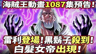 海賊王動畫1087集預告：雷利登場！白髮女帝出現！黑鬍子殺到！！ [upl. by Eloken794]