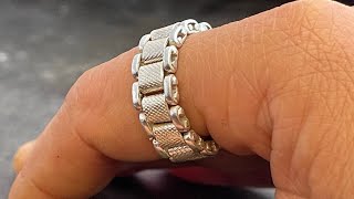 How to Make Watch Chain Ring  Jewelry Made [upl. by Terrell628]