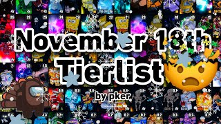 YBA NEW November 18th 2024 Trading Tierlist  by pker [upl. by Laraine]