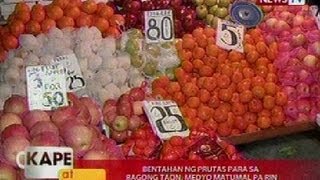 KB Bentahan ng prutas para sa bagong taon medyo matumal pa rin [upl. by Lisette704]