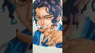 Demon Slayer drawinganime art shorts [upl. by Aihseya]