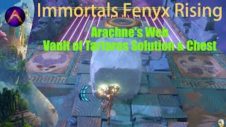 Arachnes Web  Vault of Tartaros Solution w Chest Immortals Fenyx Rising [upl. by Sudaorb461]