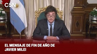 El MENSAJE de FIN DE AÑO de JAVIER MILEI [upl. by Mccutcheon748]