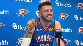 Isaiah Hartenstein  Media Day Interview 2024  OKC Thunder  09302024 [upl. by Zielsdorf]