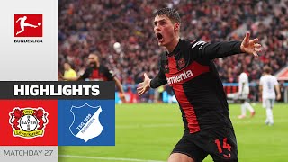 Another CRAZY Leverkusen Comeback  Leverkusen  Hoffenheim 21  Highlights  MD 27 – BL 2324 [upl. by Drofdarb]