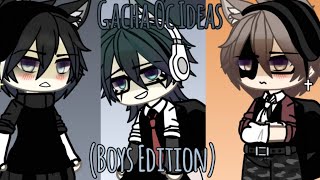 Gacha life OcOutfit Ideas  Boys Edition  Give Credits if You use  READ DESC [upl. by Yarled]