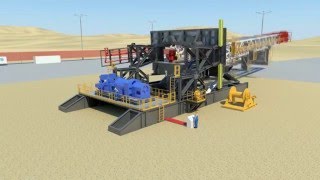 Drillmec Land Rig HSL 2000HP drawwork on ground floor 2016 [upl. by William]