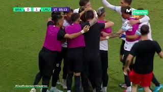 BRASIL vs URUGUAY ¡GOLAZO DE FEDERICO VALVERDE A BRASIL  CLASIFICATORIAS 2026 🇧🇷⚽🇺🇾 [upl. by Greenberg]