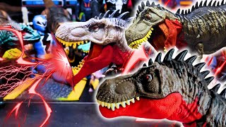 Rajasaurus vs Ankylosaurus vs Triceratops vs Yangchuanosaurus vs Megalosaurus vs TREX Dino line up [upl. by Atnoled605]