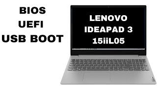 Lenovo IdeaPad 3 BIOS And UEFI USB Boot [upl. by Ellenehc]