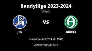 Bandyliiga 20232024 3 välierä JPS  Akilles [upl. by Geithner]