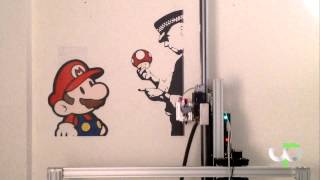 WALLPRINTER  Stampa su muro Bansky [upl. by Earlene]