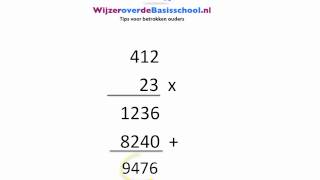 Vermenigvuldigen met kommagetallen [upl. by Annaik]