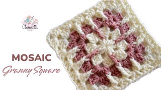 Crochet Granny Square Mosaik  StepbyStep Tutorial [upl. by Akener]