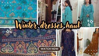 Winter dresses shopping haul  Life with Tahira [upl. by Gnoc]