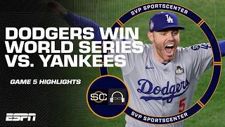 World Series Game 5 Highlights 🍿 Dodgers close out Yankees for 8th title  SC with SVP [upl. by Rett]