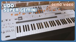 Udo Super Gemini Poly DigitalAnalog Synthesizer  Ambient Arp Jam Demo Video  Retro Gear Shop [upl. by Etac]