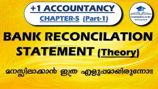 BANK RECONCILIATION STATEMENT IN MALAYALAM1 Accountancy chapter 5Part 1Commerce guru malayalam [upl. by Ailema]