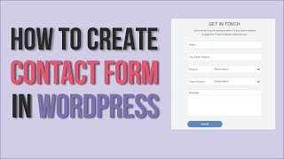 How to Create a Contact Form in WordPress  Using WPForms  EASY [upl. by Takakura]