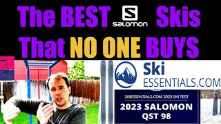 NOBODY BUYS These Skis Even Though THEY RULE Salomon QST 98 Ski Essentials Review Reaction [upl. by Meras]