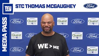 Thomas McGaughey Evaluates First Preseason Performance  New York Giants [upl. by Weissmann]